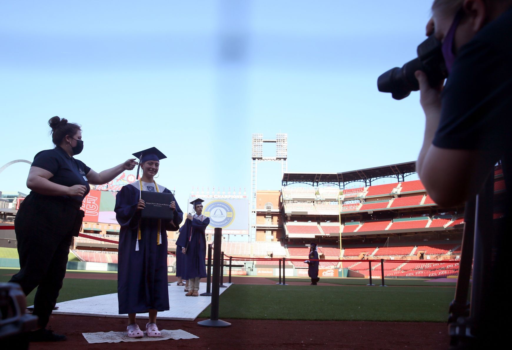 SLPS hold graduation ceremonies at Busch Stadium